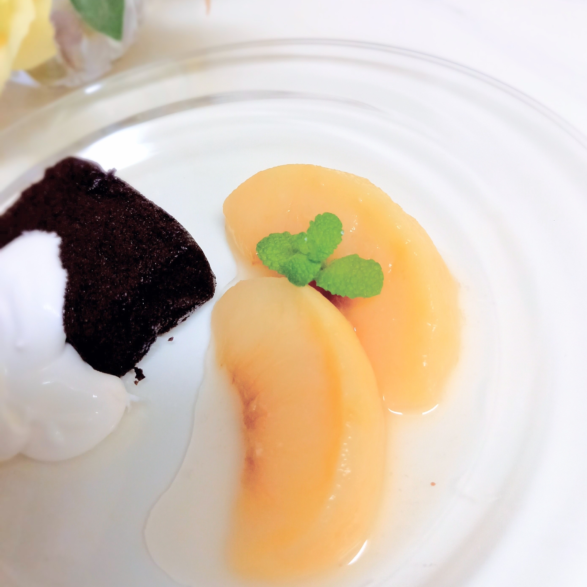 レンジで簡単ᕷ*甘さ控えめ桃のコンポートꕤ୭*