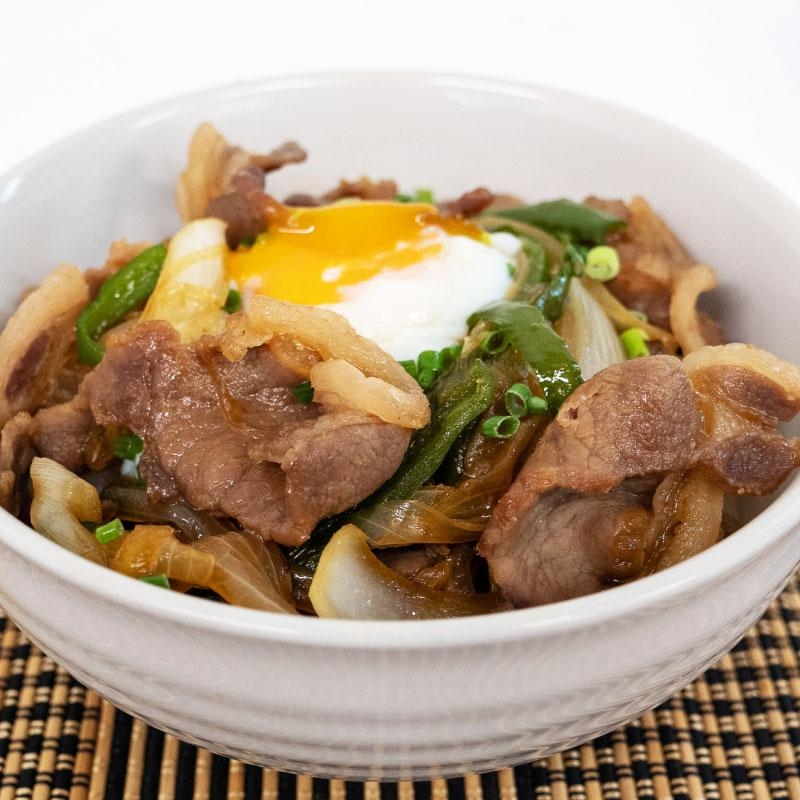 ジビエを簡単調理! 野菜たっぷりの猪丼♪