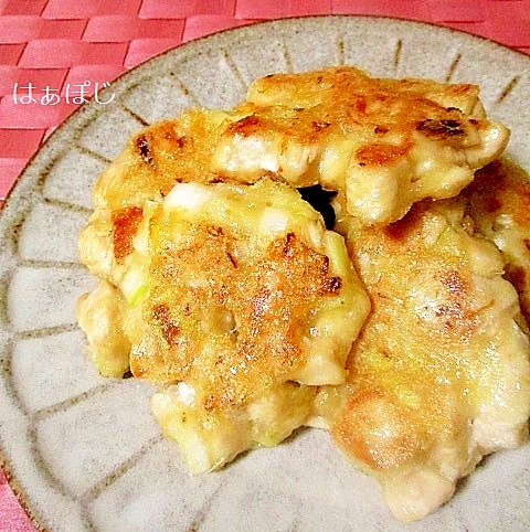 食べやすい♪鷄肉とネギの落とし焼き