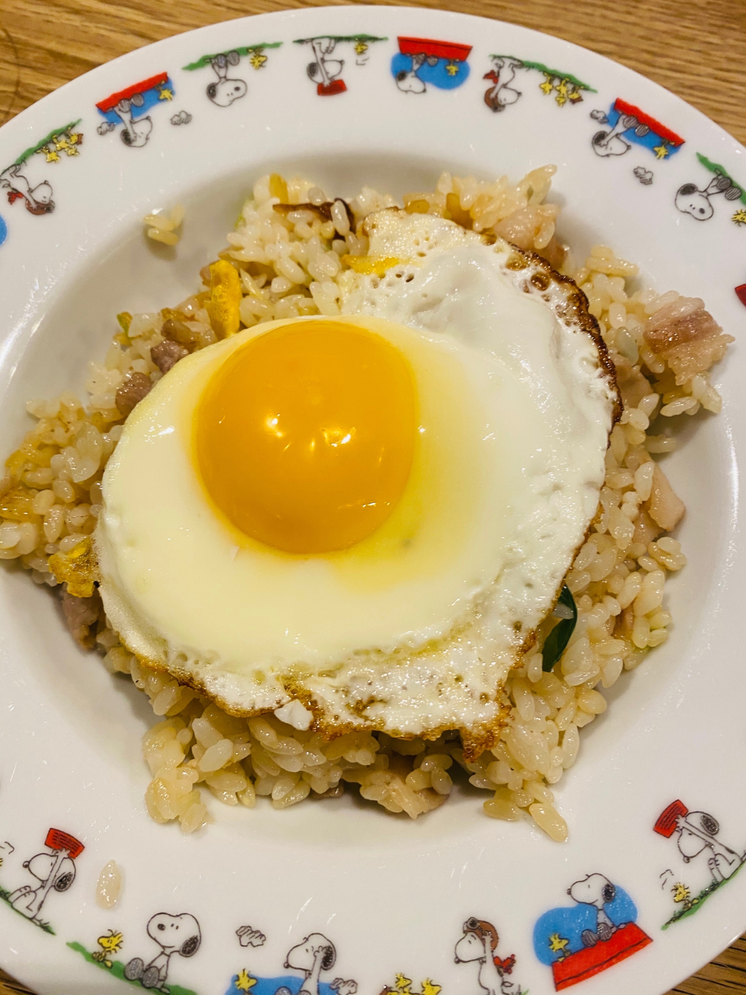 豚バラと長ネギのにんにく醤油チャーハン