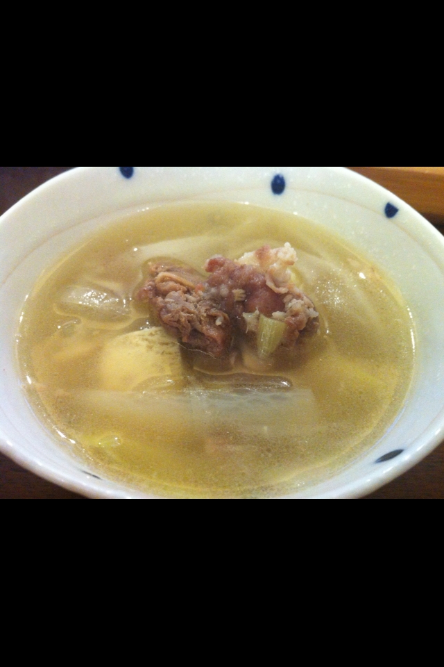 ラム肉と大根の中華スープ