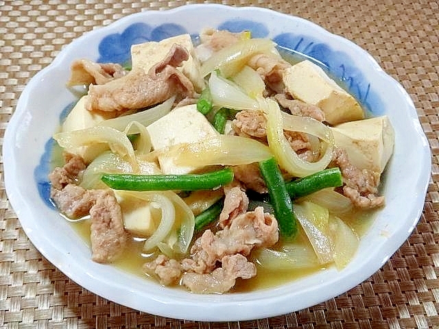 めんつゆで簡単☆肉豆腐