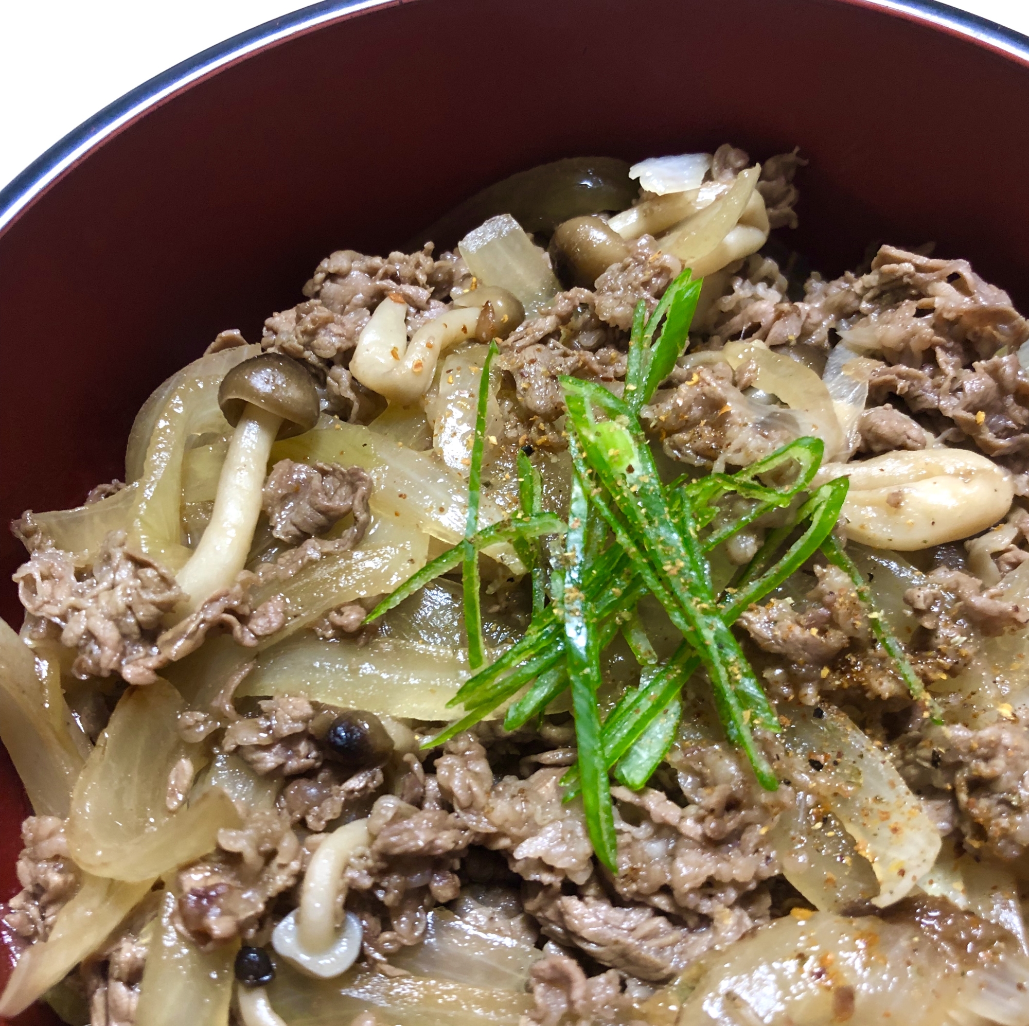 ささっと作る簡単牛丼