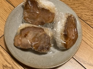 うちのごはん　焼豚にぎり