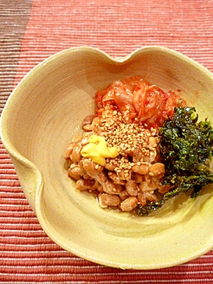 韓国風☆キムチ納豆