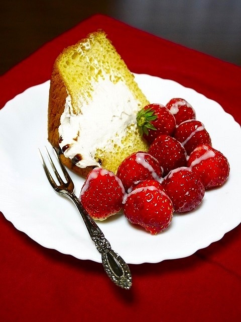 ホワイトデー 材料4つ シフォンケーキ レシピ 作り方 By だんどり 楽天レシピ