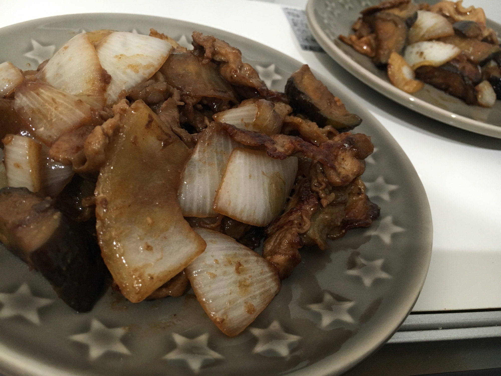 簡単！豚肉と茄子の味噌炒め