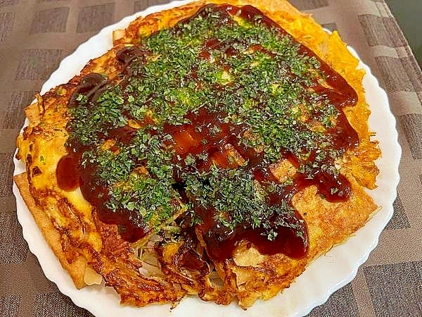 厚揚げのお好み焼き風