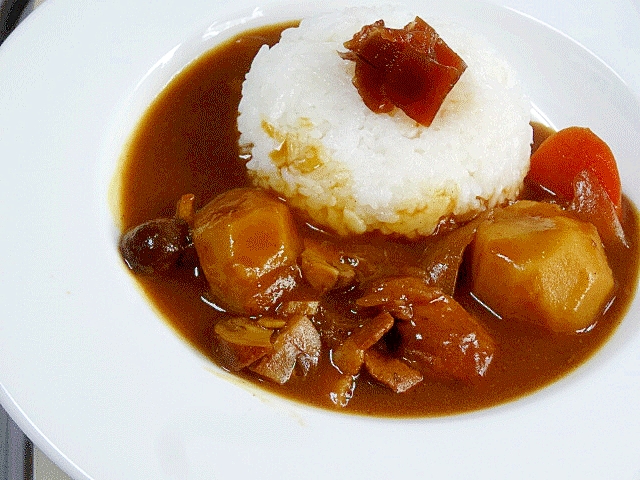 ねっとり新食感☆　「里芋ポークカレー」