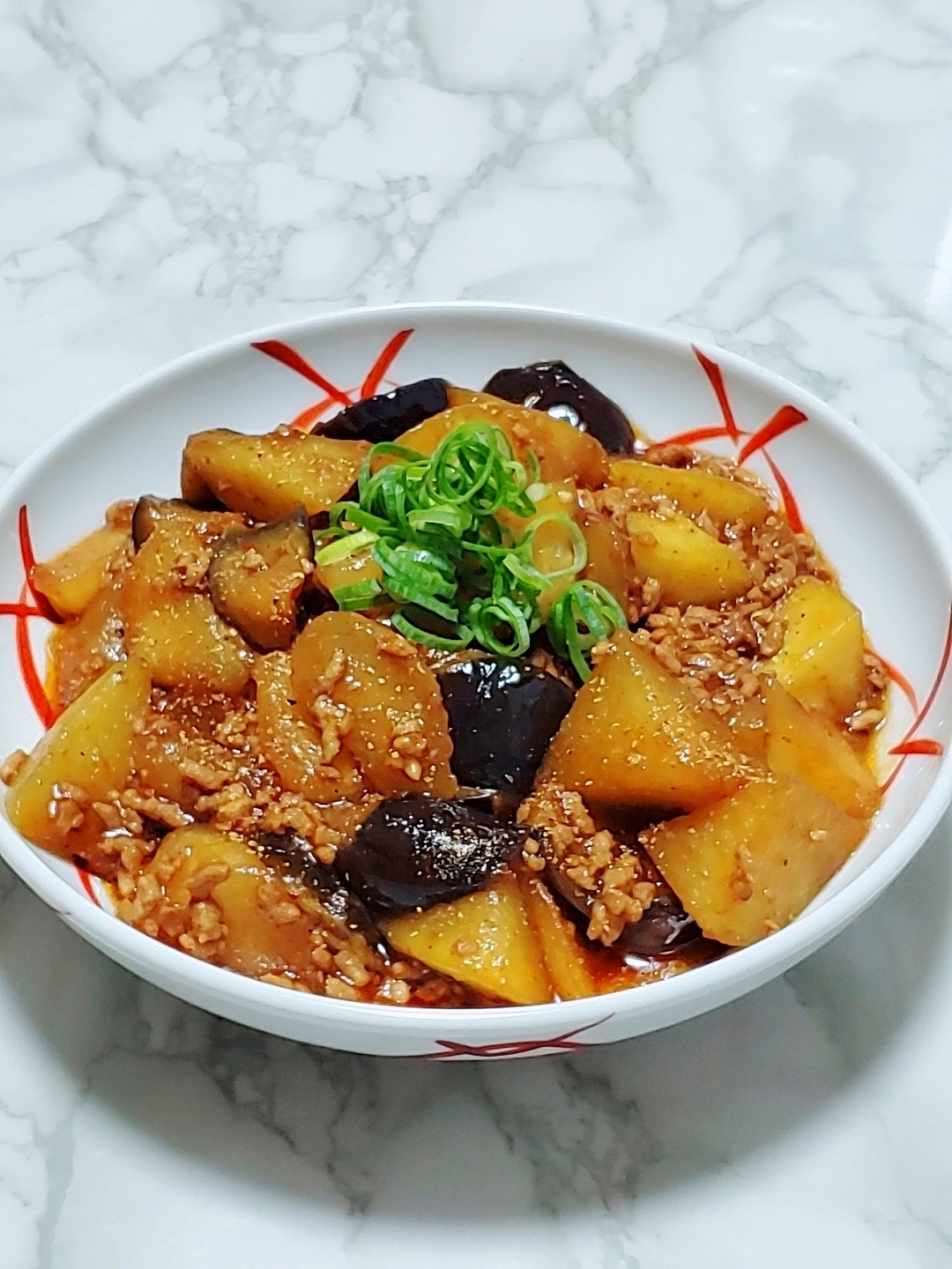 冬瓜と茄子の麻婆風