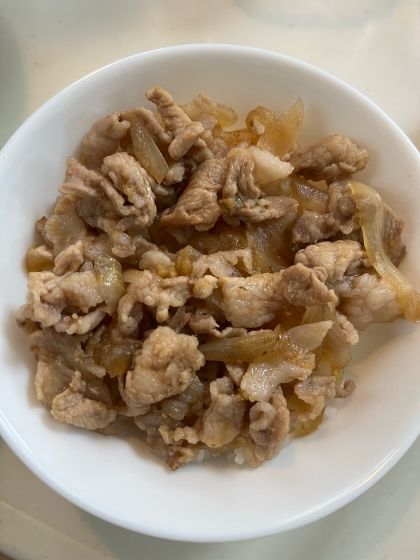 10分で完成＊みんな大好き我が家の豚丼