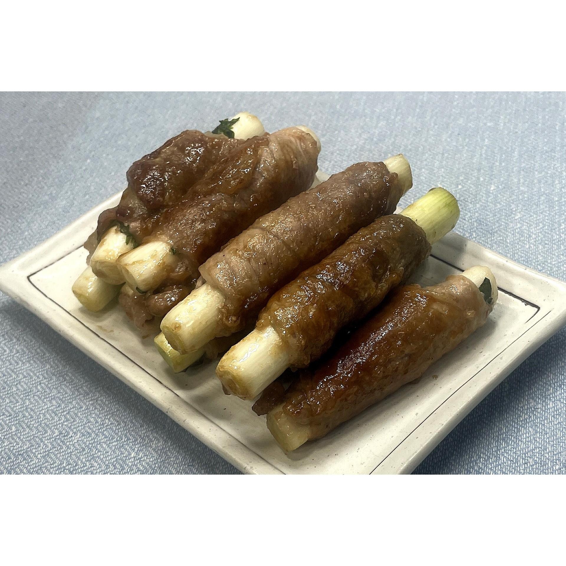 大葉と長ねぎの豚肉巻き★動画あり★