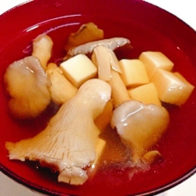 ヒラタケの中華スープ