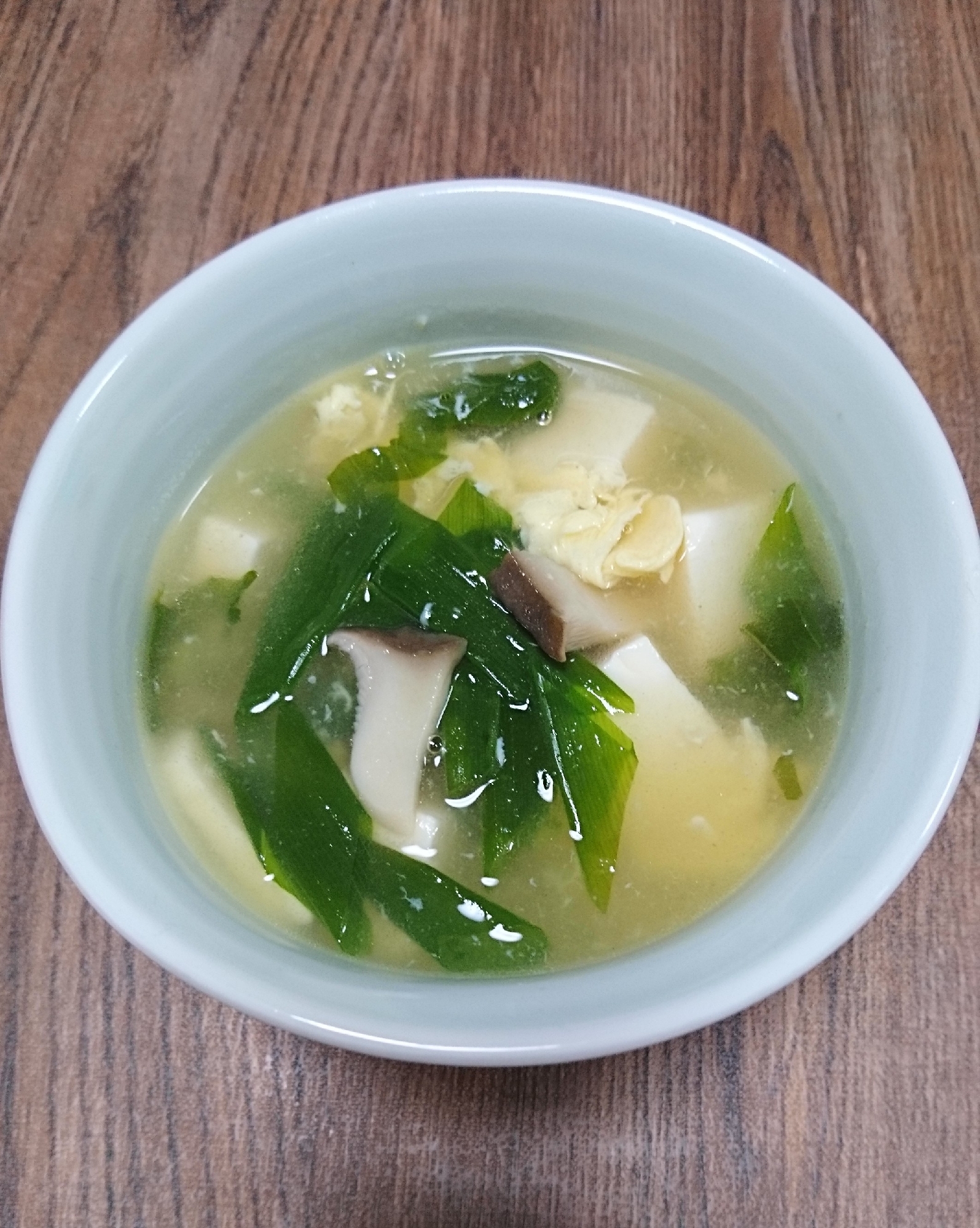 「豆腐メイン」の中華風スープ