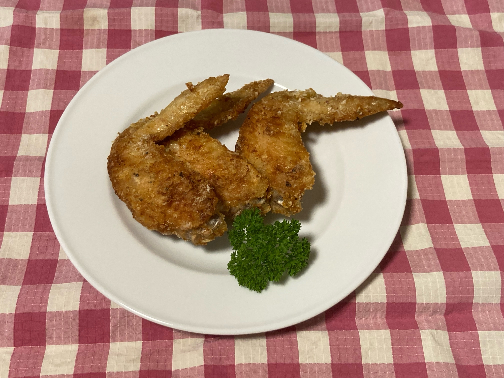 うちのおかず　手羽先の唐揚げ　カレー味