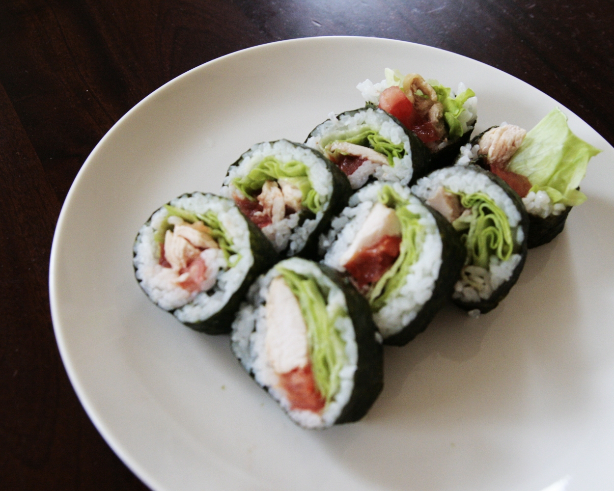 蒸し鶏トマトろーる