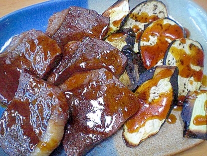 茄子も一緒に ランプ肉のグリルステーキ レシピ 作り方 By ひろりん1106 楽天レシピ 茄子も一緒に ランプ肉のグリルステーキ レシピ 作り方 By ひろりん1106 楽天レシピ