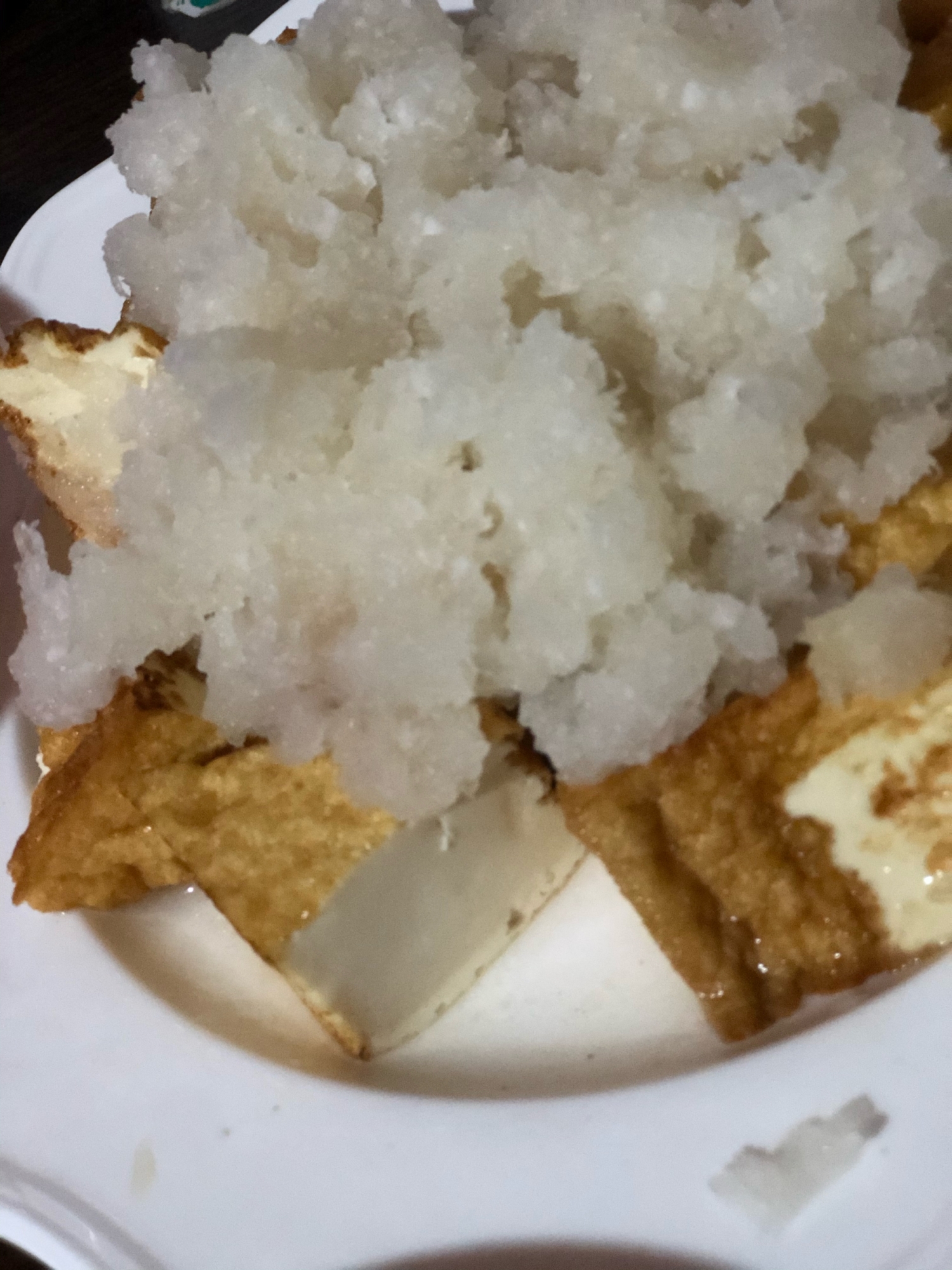 焼き！さっぱり厚揚げのおろし醤油がけ♪