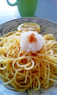 かぼすと大根おろしのさっぱりパスタ