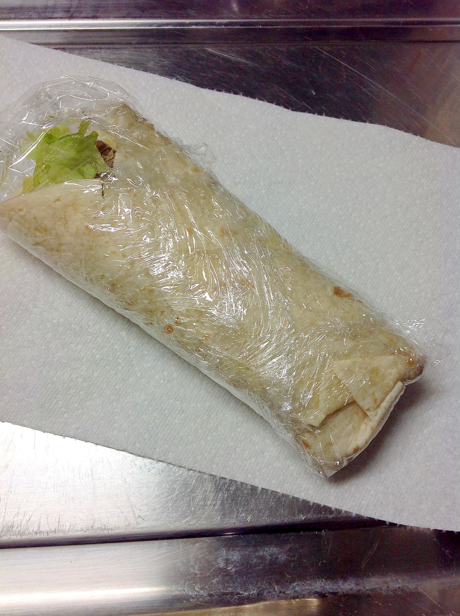 コストコのプルコギで作ったラップサンド