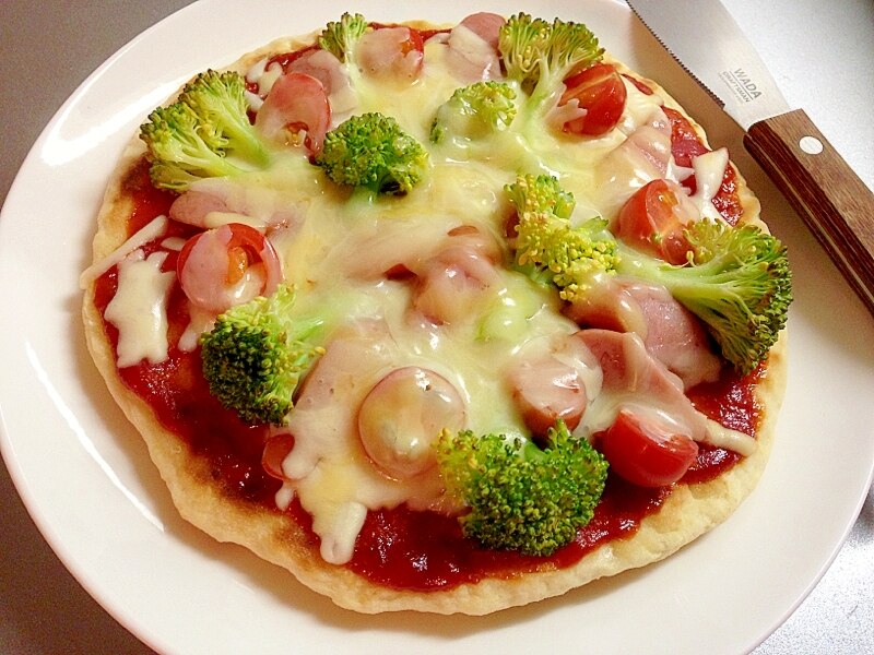 野菜愛好家のフラットブレッドピザのレシピ