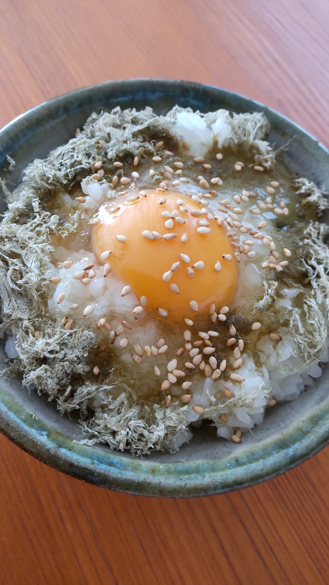 とろろ昆布de卵かけご飯☆