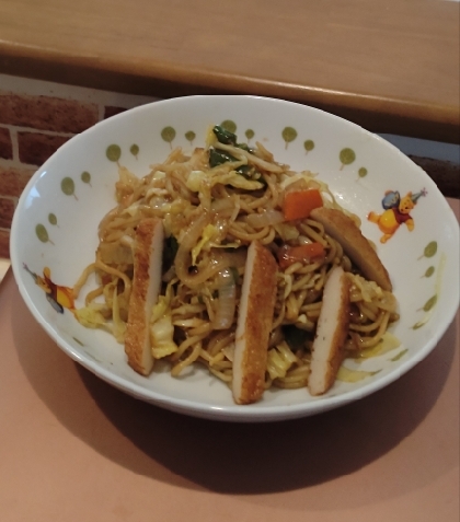 ☆さつま揚げ入り焼きそば☆