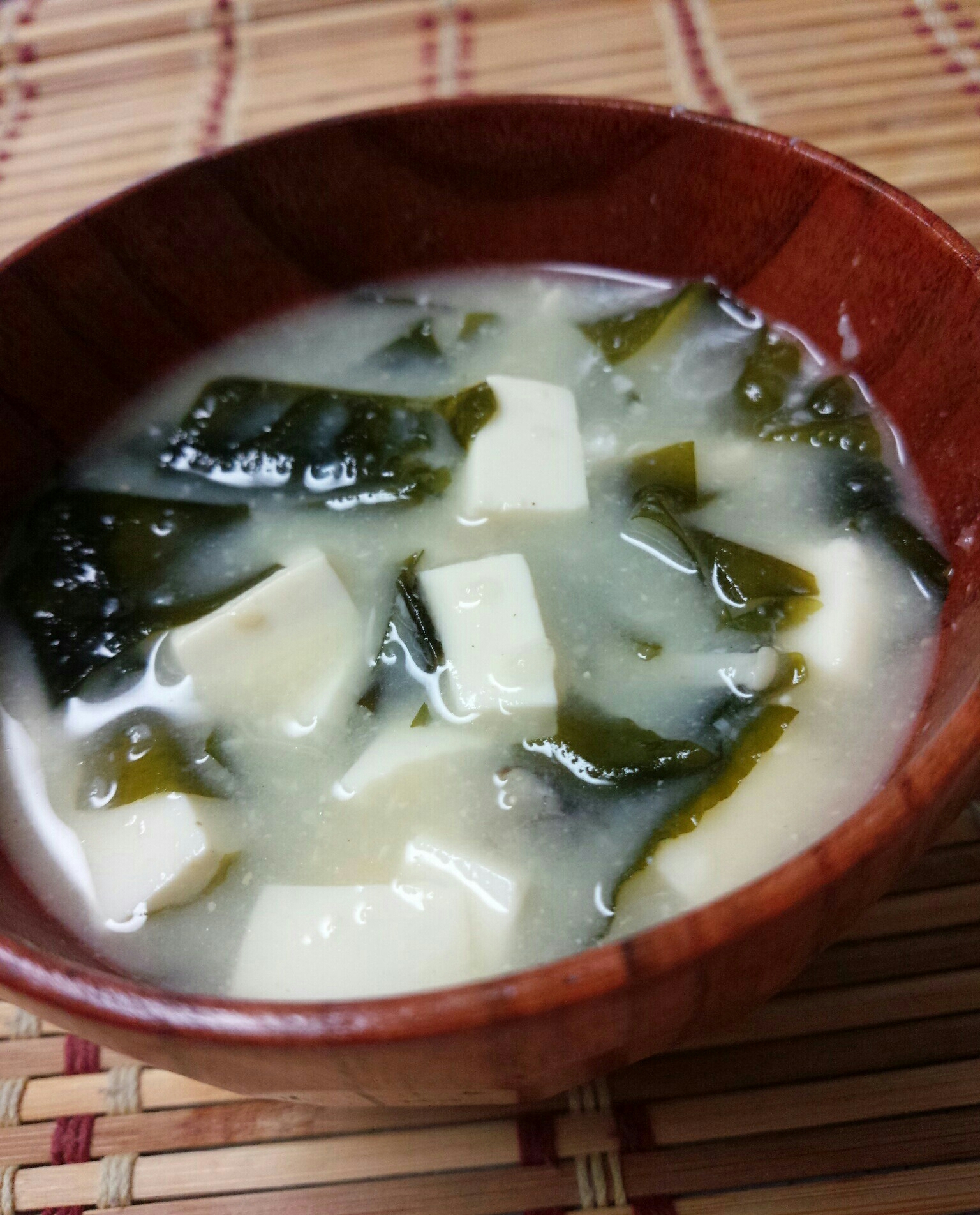 豆腐とわかめの味噌汁♬