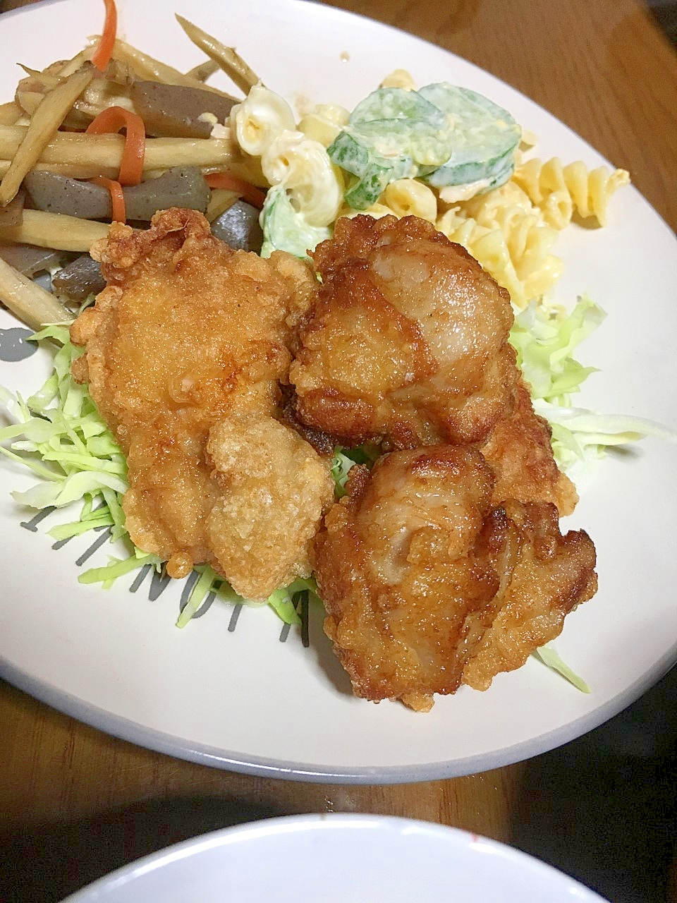 生姜醤油でから揚げ