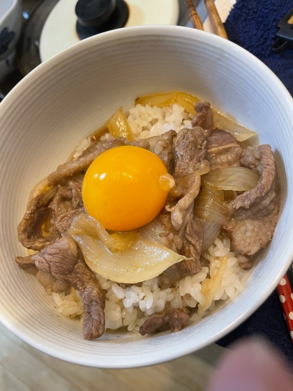 レシピ通りで立派な牛丼になり助かりました。子供にも人気です！