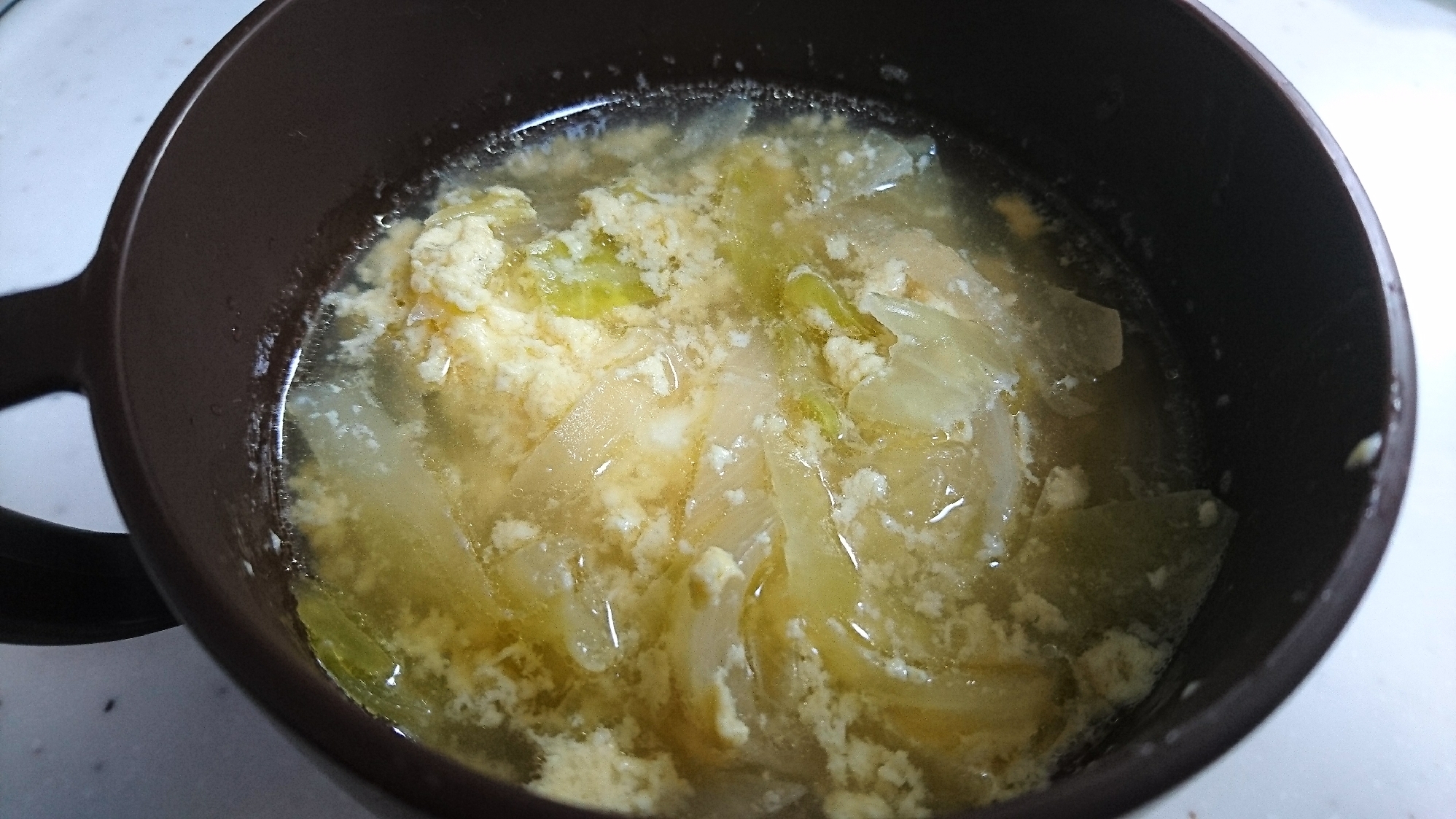 卵入り野菜スープ