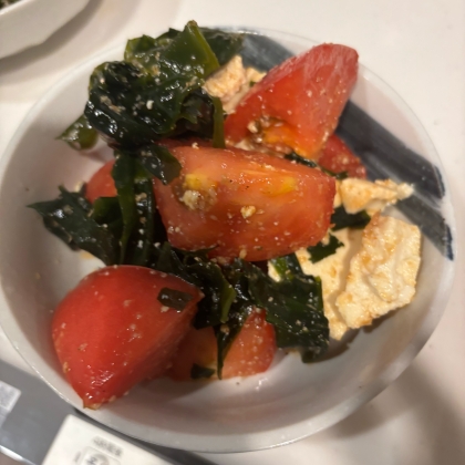 トマトと豆腐の韓国風サラダ