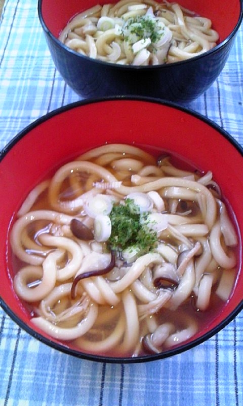 きのこあんかけうどん♪