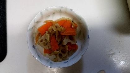 れんこんと油揚げの煮物