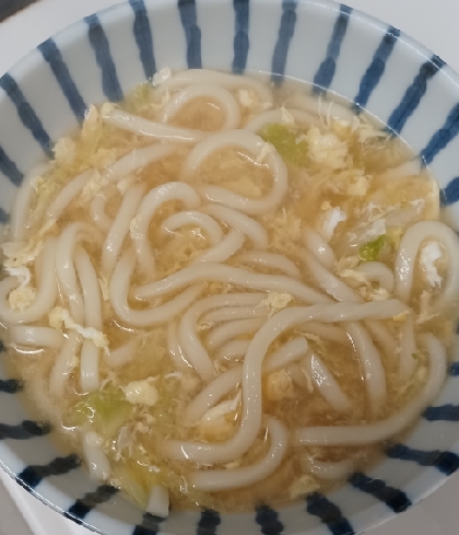 ほっこり！卵とじうどん