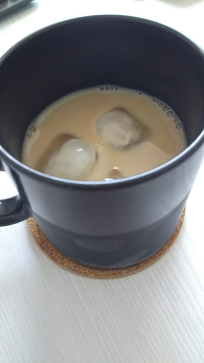 さらに旨く、きな粉入り白バラコーヒー牛乳