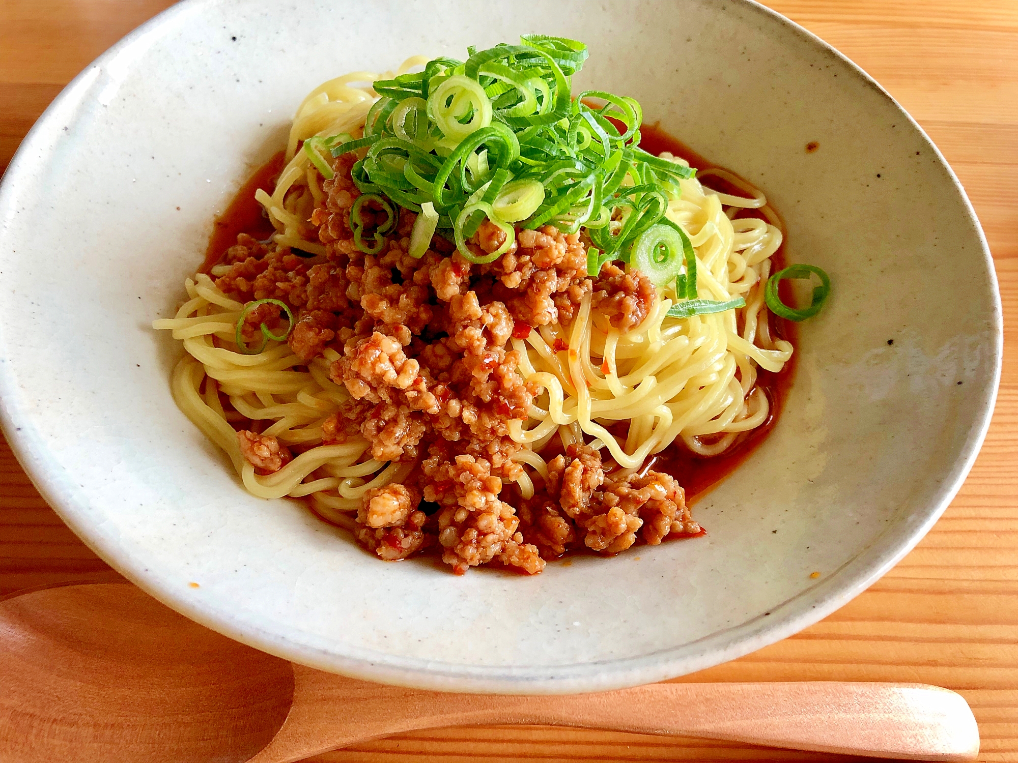 ピリピリ☆花椒たっぷり汁無し坦々麺