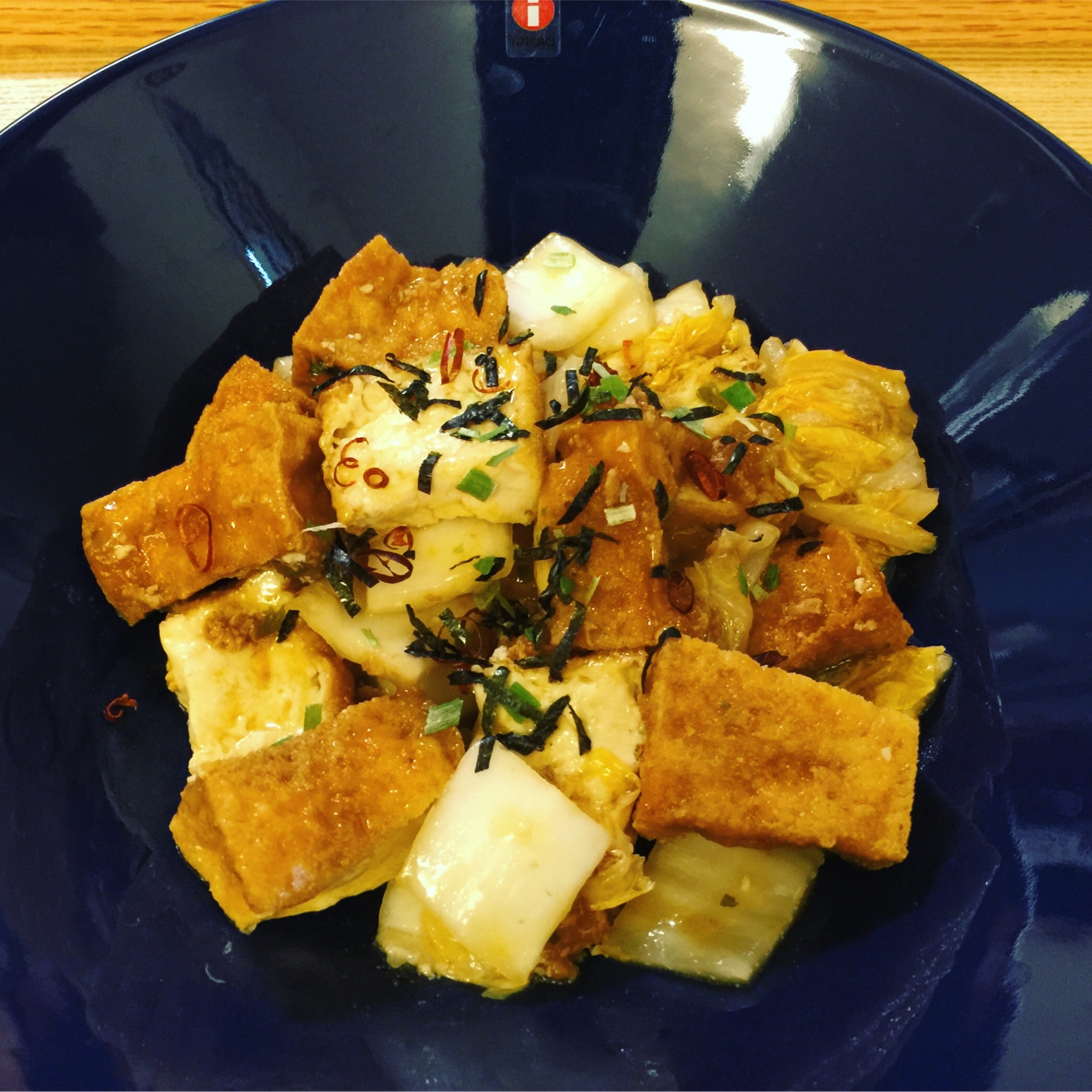 レンジで⋆厚揚げと白菜の麻婆豆腐