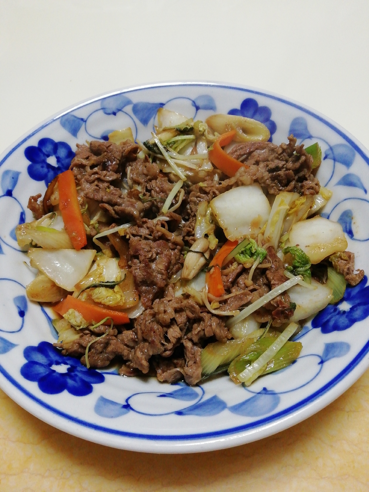 牛肉と野菜のスタミナ炒め