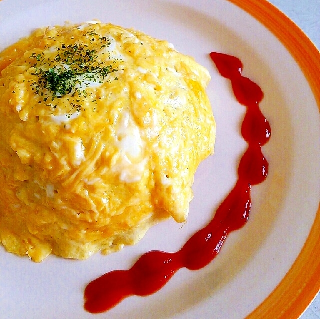 カレーチキンライスで☆オムライス レシピ・作り方 by あ-ち0024