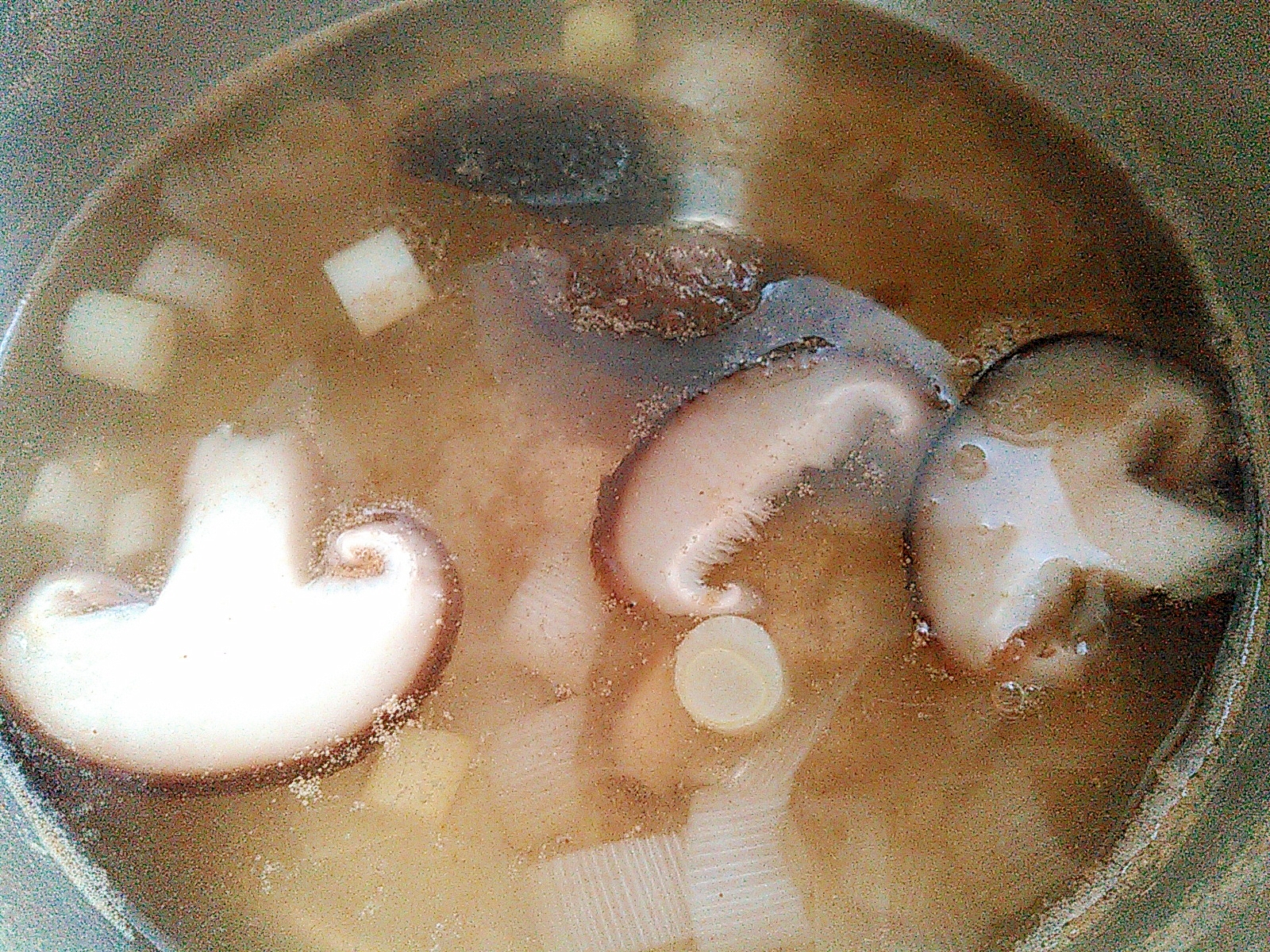 椎茸とネギのスープ