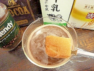 アイス♡トーストパン入♡カフェモカ酒