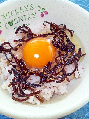 醤油なし 昆布佃煮でたまごかけご飯 レシピ 作り方 By Nyan260 楽天レシピ