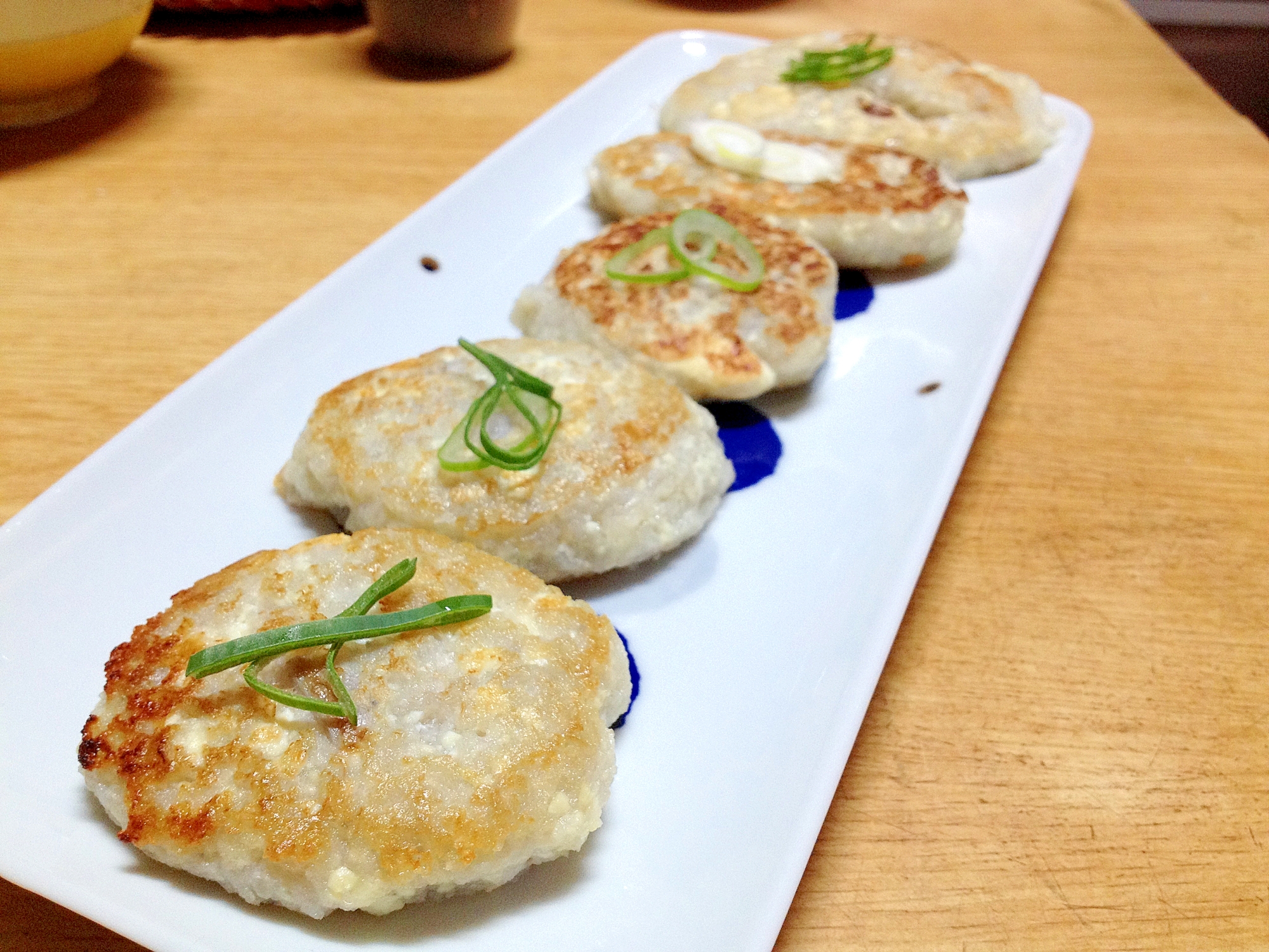 軟らかい蓮根と豆腐の団子ハンバーク