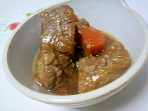 圧力鍋で牛かたまり肉の煮込み レシピ 作り方 By ミスチバス 楽天レシピ