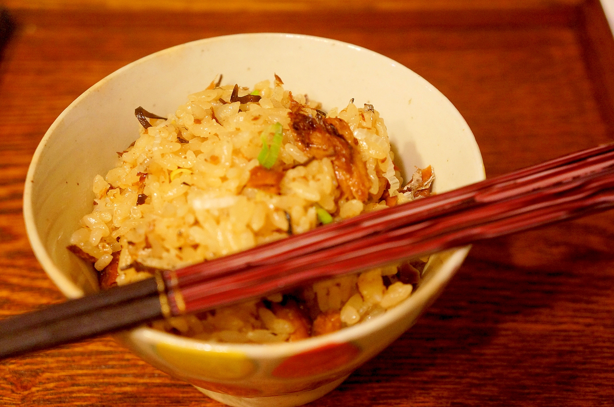 秋刀魚の缶詰で炊き込みご飯