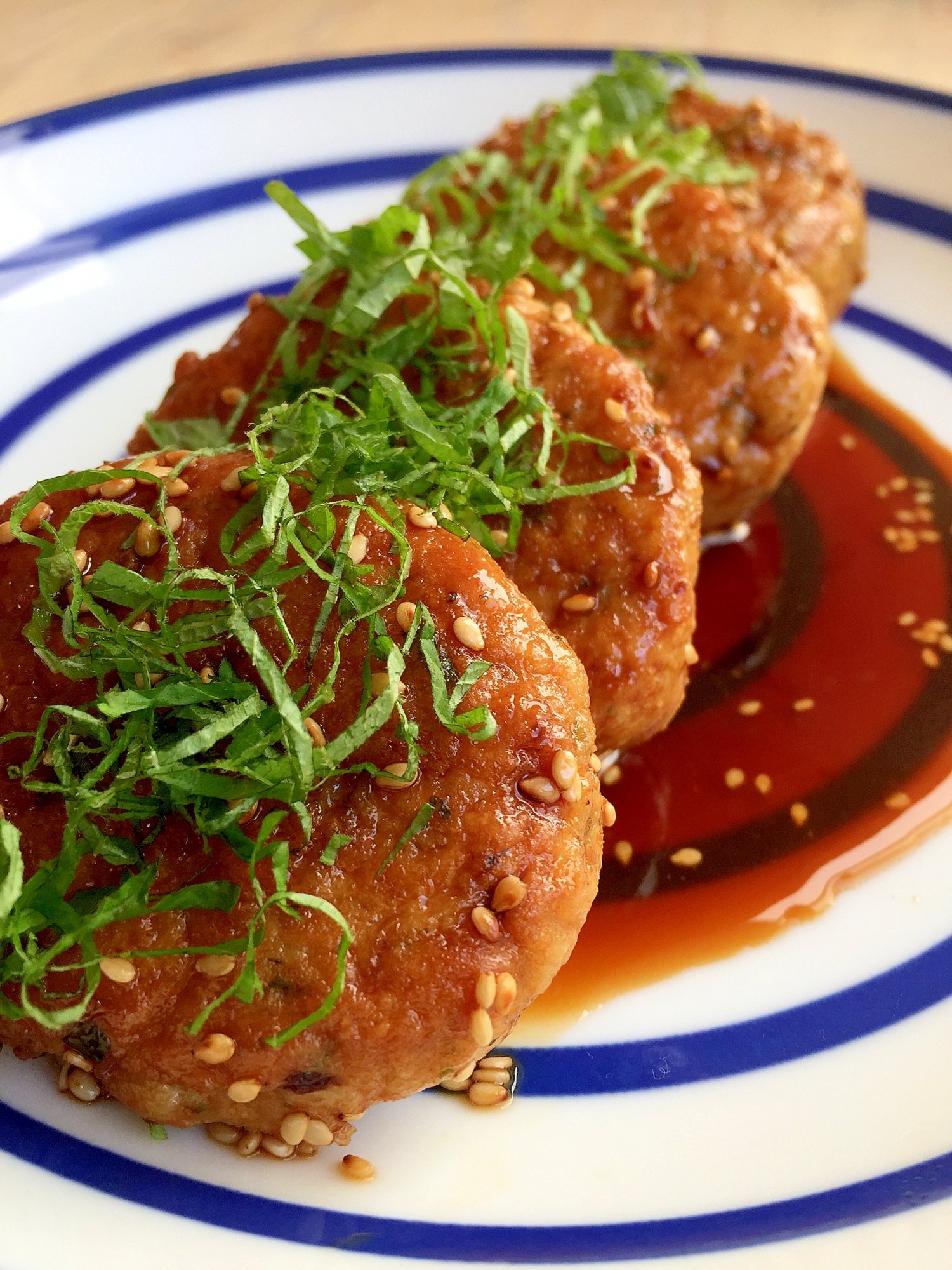 トビウオのヘルシー照り焼きバーグ