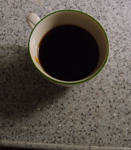 マグカップでコーヒー寒天
