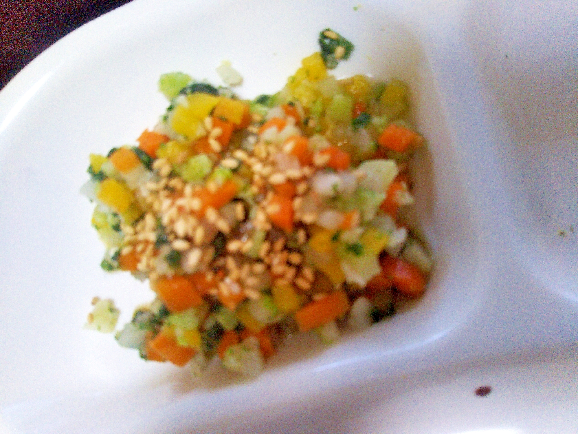 細切れ野菜の胡麻サラダ