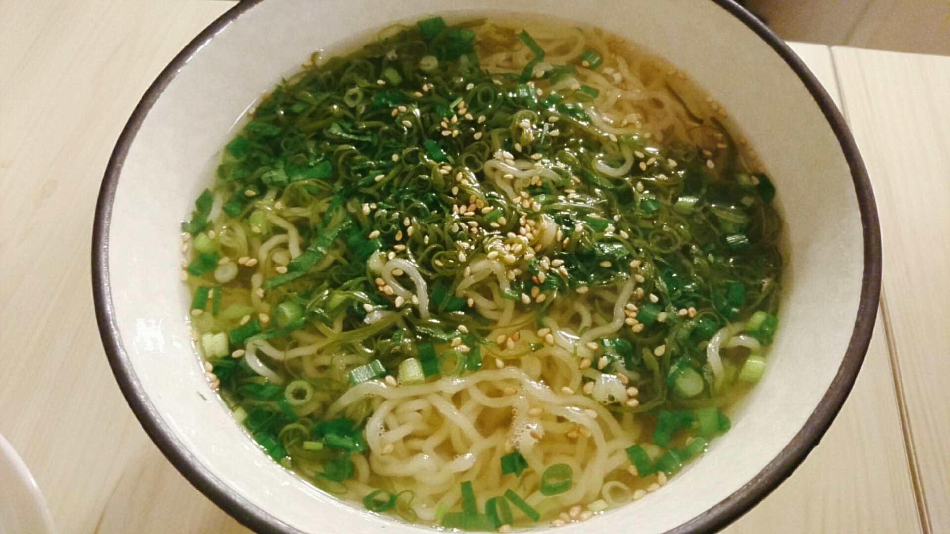 三陸磯ラーメン風の簡単手作り海鮮ラーメン